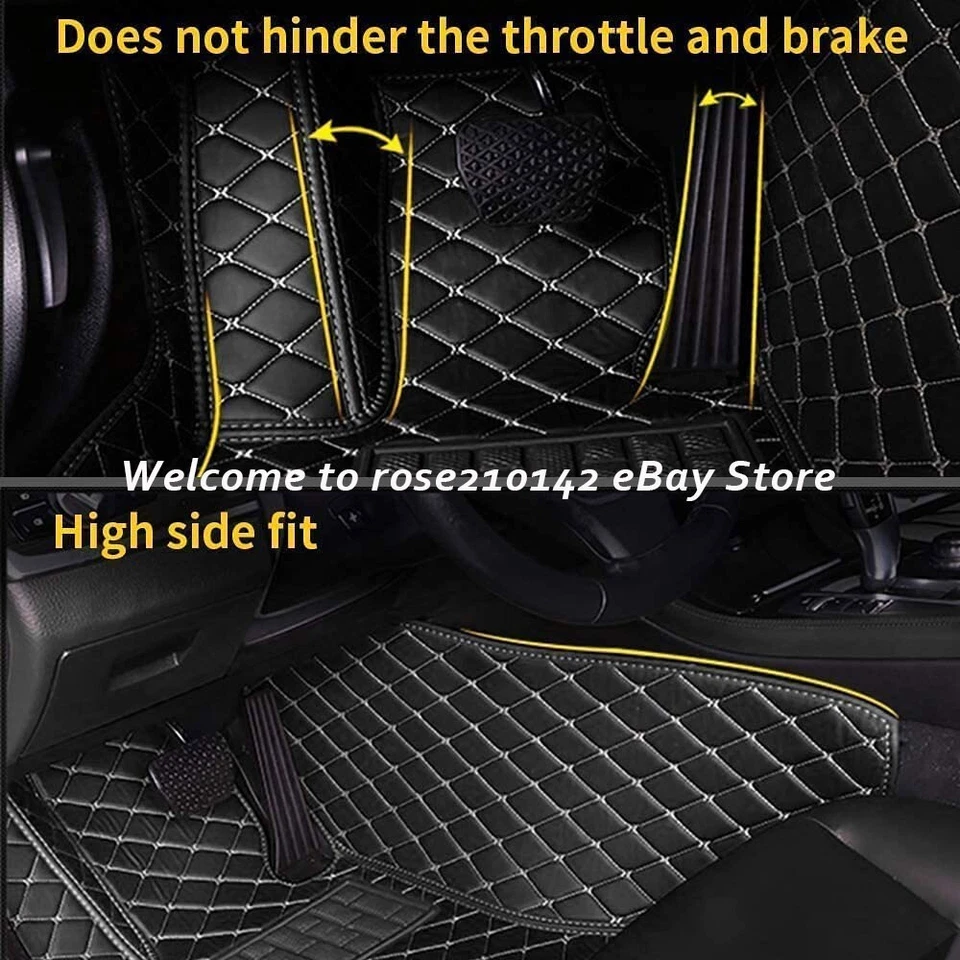 For Hyundai Car Floor Mats Custom Auto Carpets Waterproof Front and Rear Liners - Изображение 3 из 4