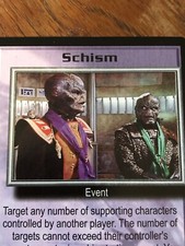 SCHISM WHEEL OF FIRE BABYLON 5 CCG RARE CARD NEAR MINT NEVER PLAYED WITH