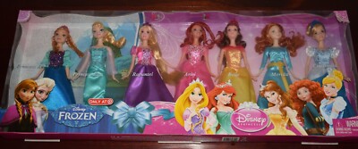 New Disney Princess Royal Doll Collection Pack Anna Elsa Ariel