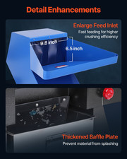 Plastic Shredder Crusher 4.0KW Granulator Recycling Machine 220V 3-Phase