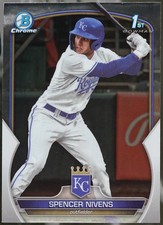 2023 Bowman Draft #BDC-93 Spencer Nivens Chrome Baseball EX