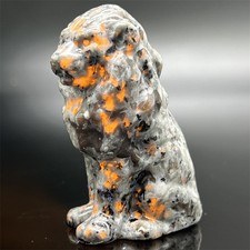 1PZ Teschio di Leone Yooperite Naturale Gemma Quarzo Cristallo Teschio Decorazione Guarigione 2,4"