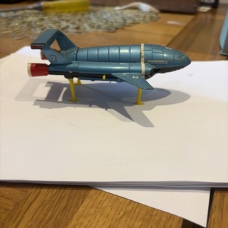 THUNDERBIRD 2 Dinky Toys Vintage Metallic complete with original THUNDERBIRD 4