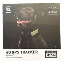 MoLink 4G Pet GPS Dog Tracker Collar, Wireless, Waterproof M200d W/ Health Monit