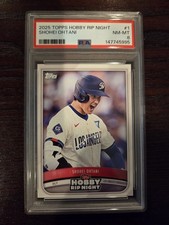 Shohei Ohtani 2025 Topps Hobby Rip Night #1 Base PSA 8 NM-MT Dodgers