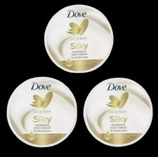 3x Dove Body Love Silky Pampering Body Cream 300ml Brand With Free Delivery