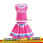 Kids Adults Barbie Costume Cosplay Barbie Cheerleaders Top Skirt Fancy Dress AU