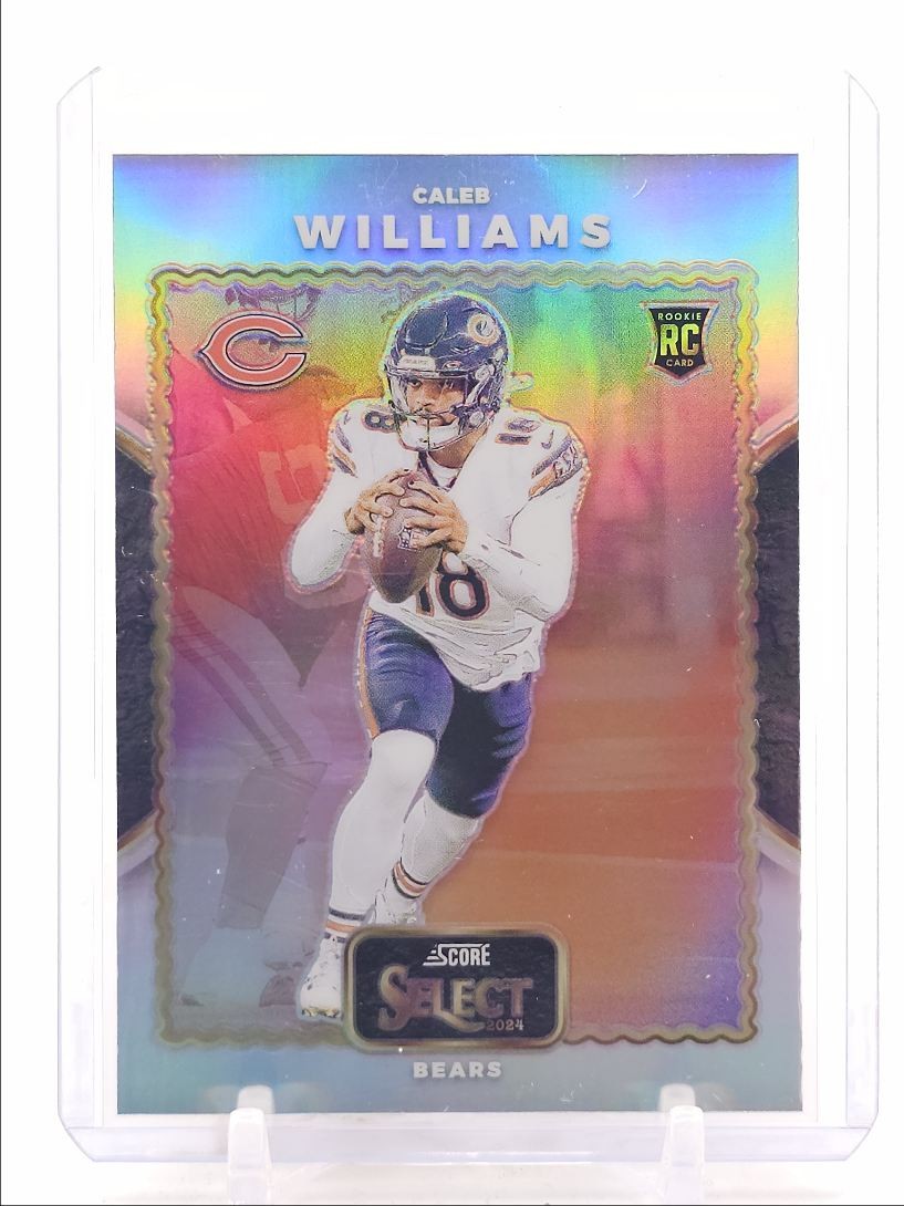 CALEB WILLIAMS 2024 SELECT SCORE THROWBACK ROOKIE SILVER BEARS RC Q2794