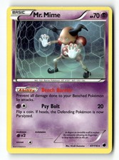 Pokemon Card Mr. Mime LP Plasma Freeze 47/116