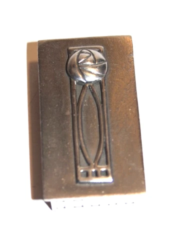 Charles Rennie Mackintosh inspired small metal pill box - Exquisite!
