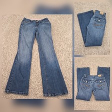 LEI Jeans Low Rise Bootcut Denim Stretch Jeans Size 5 Vintage Y2K Flap Pockets