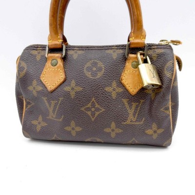 LOUIS VUITTON Mini Speedy M41534 Monogram Shoulder Hand Bag PVC