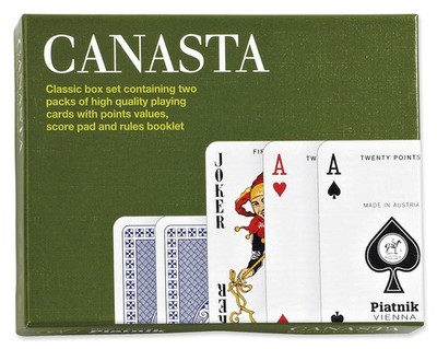 Piatnik Canasta Card Game 5.8 x 9 cm, Green 