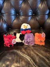 Vintage 1994 Puffkins Eagle Bull Bears Lot Of 5 New With Tags