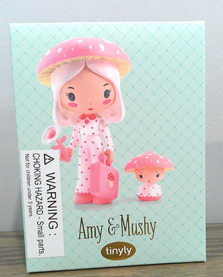 NIB Adorable Amy & Mushy tinyly Dolls by Virginie Brachet for DJECO