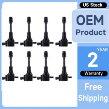 Set of 8 Ignition Coils OEM for Nissan Armada Titan Infiniti QX56 5.6L V8 UF510