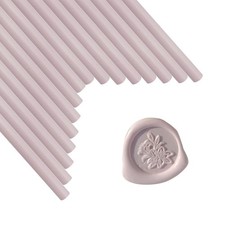 16 Pieces Sakura Pink Wax Seal Sticks for 0.44 Inch Glue Gun, Non-Toxic, Flex...