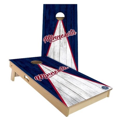 Minnesota Baseball Cornhole Boards Skip's Garage Portable Lawn Game Set