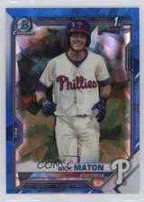 2021 Bowman Sapphire Edition Chrome Prospects Nick Maton #BCP-5 0s9t
