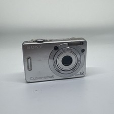 Sony Cyber-Shot DSC-W55 7.2MP Digital Camera Silver For PARTS - Powers On