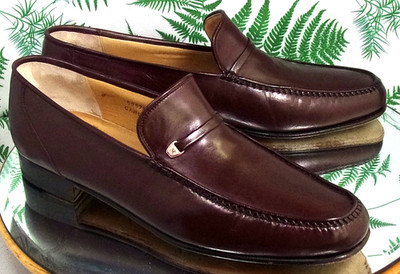 BRUNO MAGLI CARLO BROWN ITALIAN LEATHER LOAFERS DRESS SHOES US MENS SZ 10.5 M