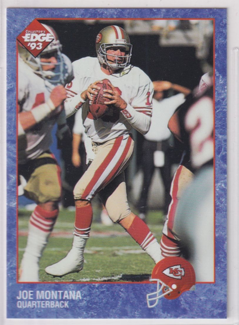 Joe Montana #109 Football Cards 1993 Collector's Edge trading card — raw and PSA graded price guide
