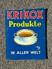 KRIKOX Produkte Werbeschild &ndash; &bdquo;In aller Welt&ldquo;