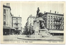 26  VALENCE  STATUE ET RUE EMILE AUGIER