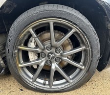 TESLA MODEL 3 ALLOY WHEEL 18" GREY 2018-2023 1234221-00-C
