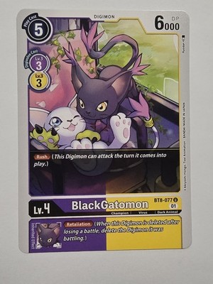Digimon CCG BlackGatomon BT8-077 Regular New Awakening
