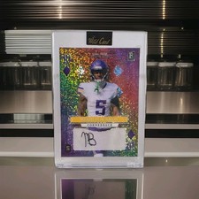 Mekhi Blackmon Autographed 1/1 Rookie Card Wild Card Stacked Deck Rainbow Foil 1. rookie card picture