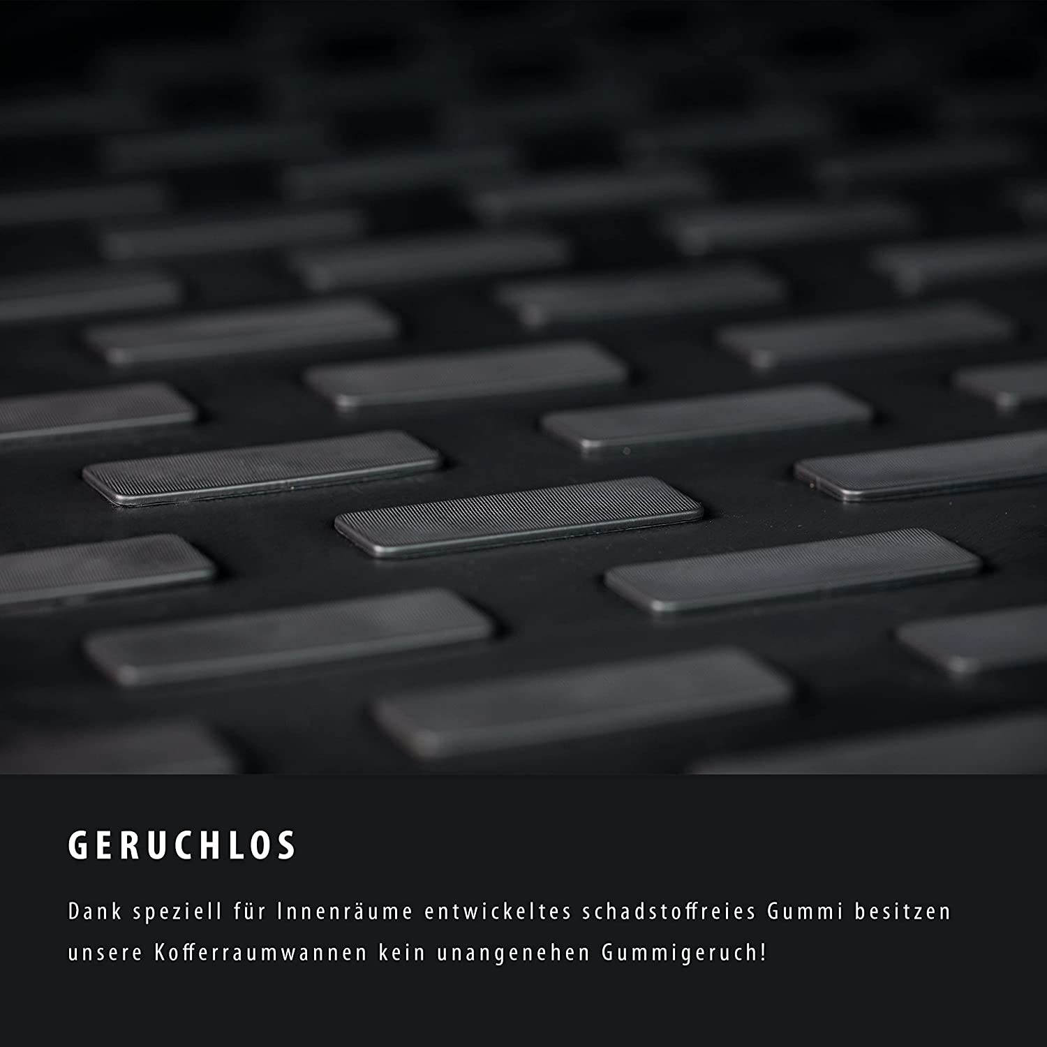 Elmasline 3d Vasca Baule in Gomma per Vw Tiguan 2 2016-2024 Nero - Miniatura 5