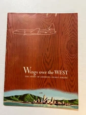VTG 1951 Western Airlines "Wings over the West" Booklet Aviation, Planes