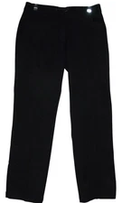 oobe Pants Womens 2 x 33" Black Polyester Flat Front straight leg Uniform Work