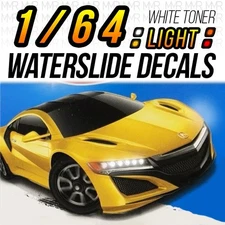 1/64 Scale '17 ACURA NSX HONDA Head Tail Light WaterSlide Decals Custom for Hot