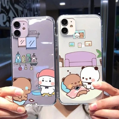 Cartoon BUBU Cats Soft Clear Phone Case for iPhone 17 16 15 14 Pro Max Plus 