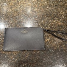 Kate Spade New York Black Leather Wristlet Wallet