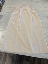 Anti Static Nylon Half Slip Womens 10 Beige Lace Trim Lingerie Underskirt