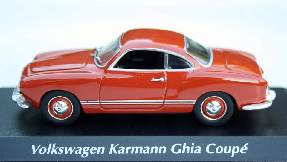 VW Karmann Ghia Coupé Typ 14 Bj. 1955-1959, Rosso-Arancio, Minichamps Im M.1 : - Immagine 3 di 4