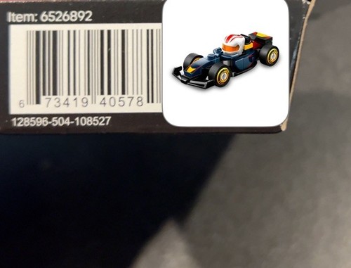 LEGO REDBULL F1 Collectible Mini Race Car 71049 New VHTF - Picture 2 of 6