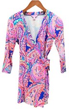 Lilly Pulitzer Women s Size XS Karlie Wrap Romper Long Sleeve Tie Waist