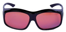 Mass Vision Extra Large Sunglasses that Fit Over Your X-Large, Gloss Black