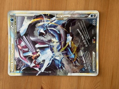 Palkia & Dialga Duo LEGEND Pokémon Card Set Ultra Rare Holo HGSS LP DOUBLE SWIRL