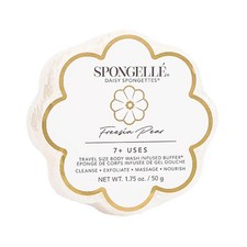 Spongelle Freesia Pear Spongette Loofah Body Scrubber Wash Infused 5 Uses