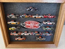 2003 NASCAR Winston Cup Victory Lap 14 Car Set W/Oak Display Case+ Matt Kenseth