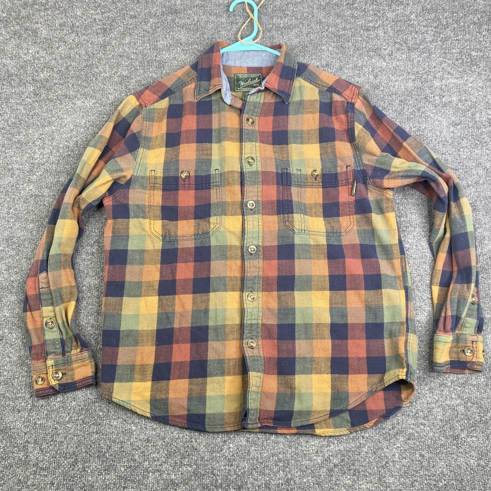 Woolrich Shirt Mens Medium Multicolor Plaid Flannel Button Front Outdoor
Opens in a new window or ta