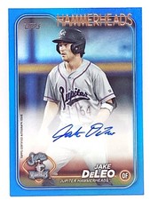 2024 Topps Pro Debut - Jake Deleo #PD-123 Blue Foil Autographs /150 (AU, RC)