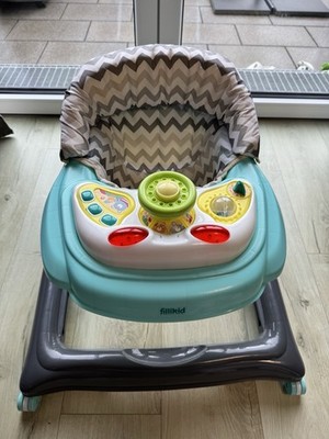 Fillikid Baby Lauflernhilfe mit elektronischem Spielbrett grau/mint