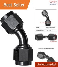 10AN Female Swivel Coupler Union Fitting 45 Degree Elbow Adapter Aluminum 0.1kg