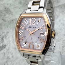 SEIKO LUKIA Radio-Controlled Solar Pink Dial Watch 27.4mm From Japan